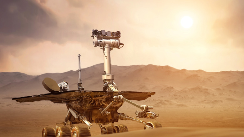 Un rover est vu à la surface de Mars