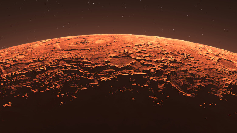 Un rendu 3D de la surface de Mars