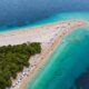 La plage «Golden Horn» de Croatie est l'un des spots populaires d'Europe avec des eaux de type caribéen