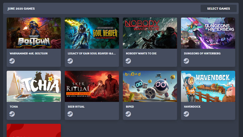 Juin 2025 Humble Choice Games