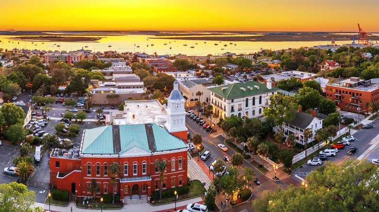 Fernandina Beach au coucher du soleil