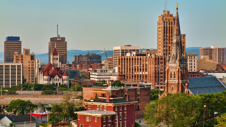 Belle vue de Syracuse, Skyline de New York