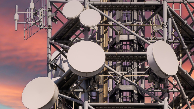 Plats à micro-ondes sur une tour