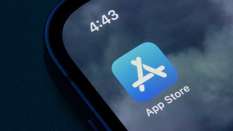 Icône de l'App Store sur un iPhone.