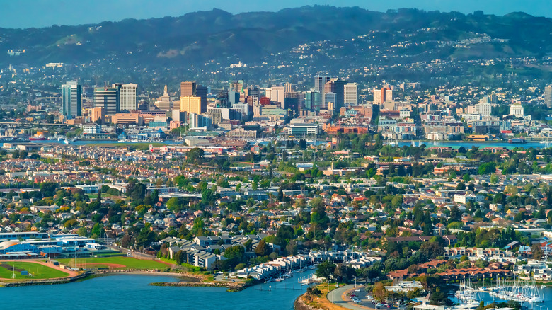 Vue aérienne d'Oakland