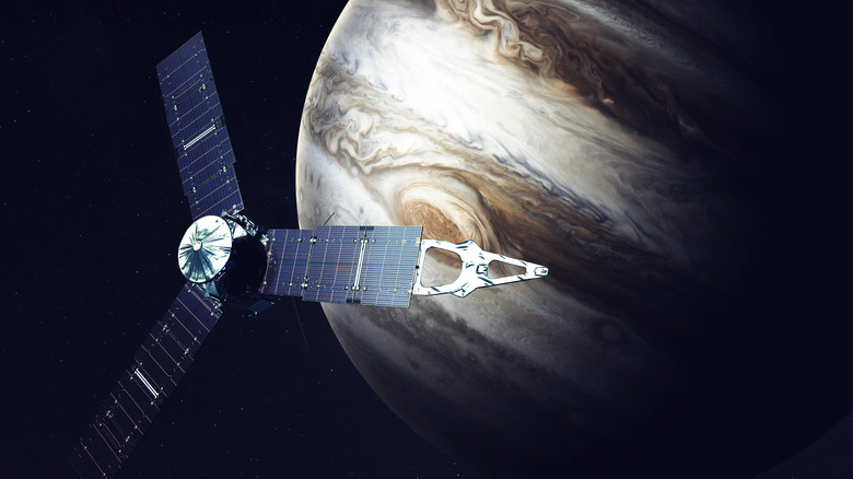 Vaisseau spatial Juno et Jupiter