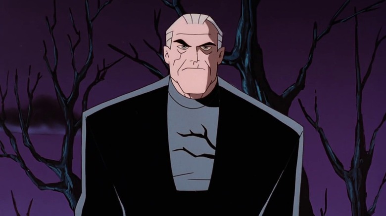 Bruce Wayne marchant dans des arbres morts à Batman au-delà de la saison 1