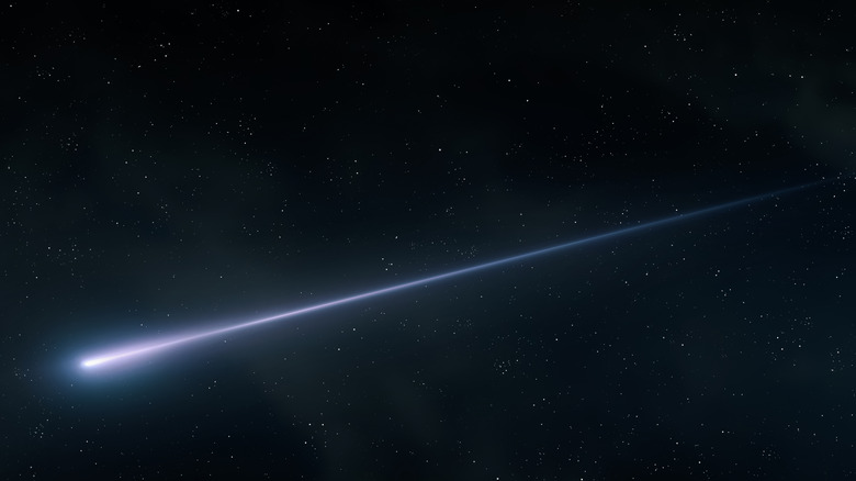 météore avec sentier