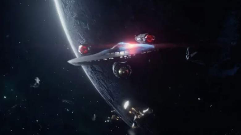 Star Trek: Strange New Worlds Enterprise et Gorn Hunter Ships