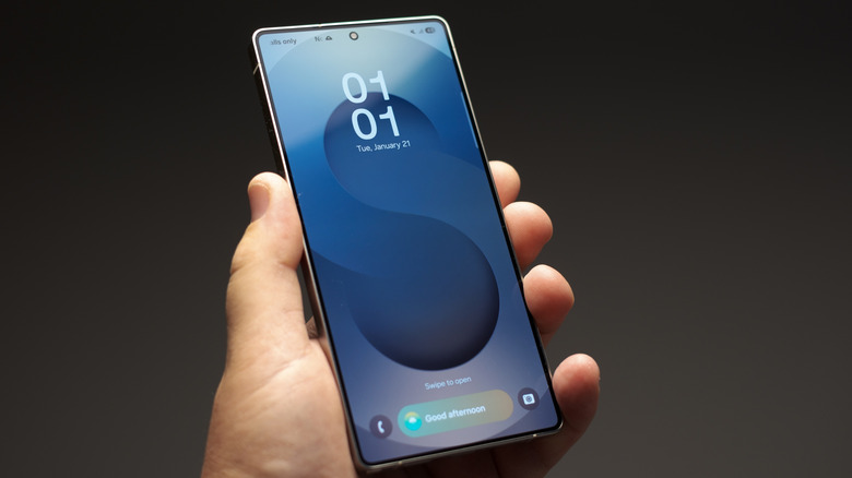 Écran de verrouillage du téléphone