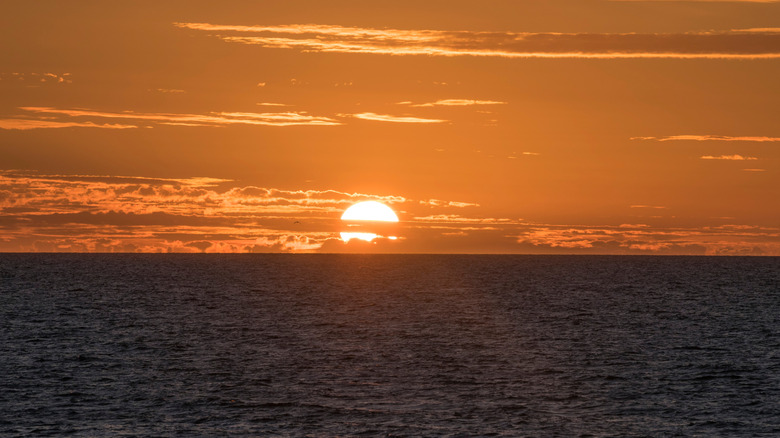 Coucher de soleil sur la plage de Hossegor