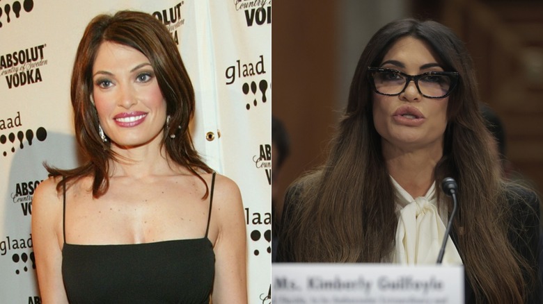 Kimberly Guilfoyle en 2004 et 2025, photos côte à côte