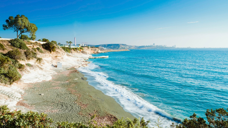 Paysage de plage du gouverneur à Chypre