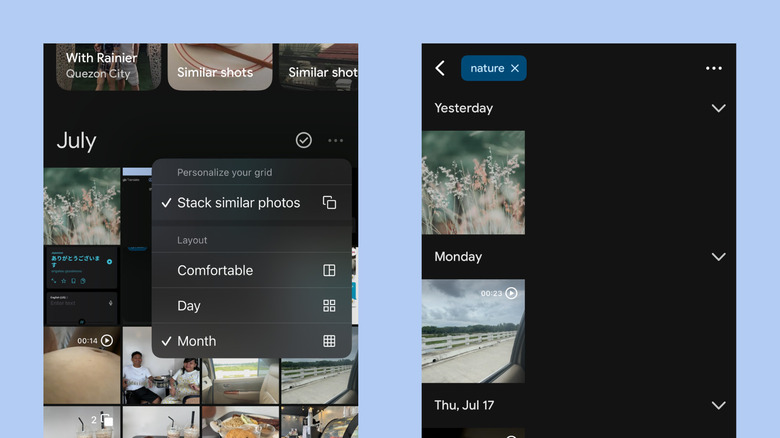 Outils intégrés de l'application Google Photos