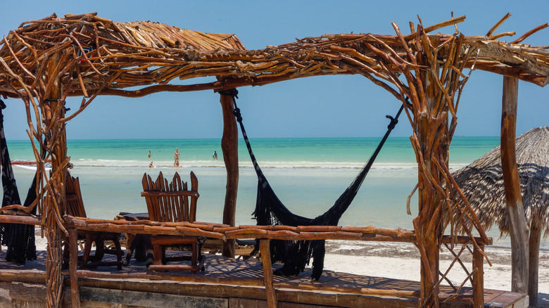 Huttes de plage à Holbox Beach