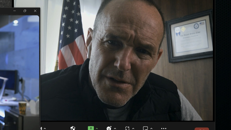 Donald Briggs de Clark Gregg est vu en gros plan dans la guerre des mondes