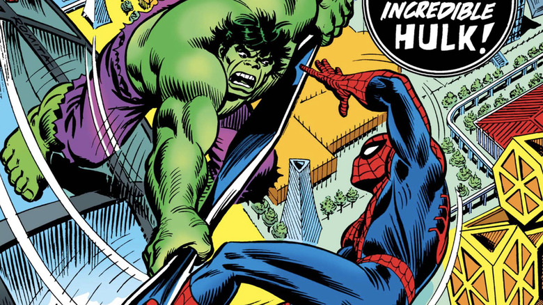 The Amazing Spider-Man # 120 Cover, The Hulk vs Spider-Man
