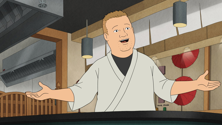 Bobby Hill travaillant dans son restaurant dans le Roi de la Hill Revival