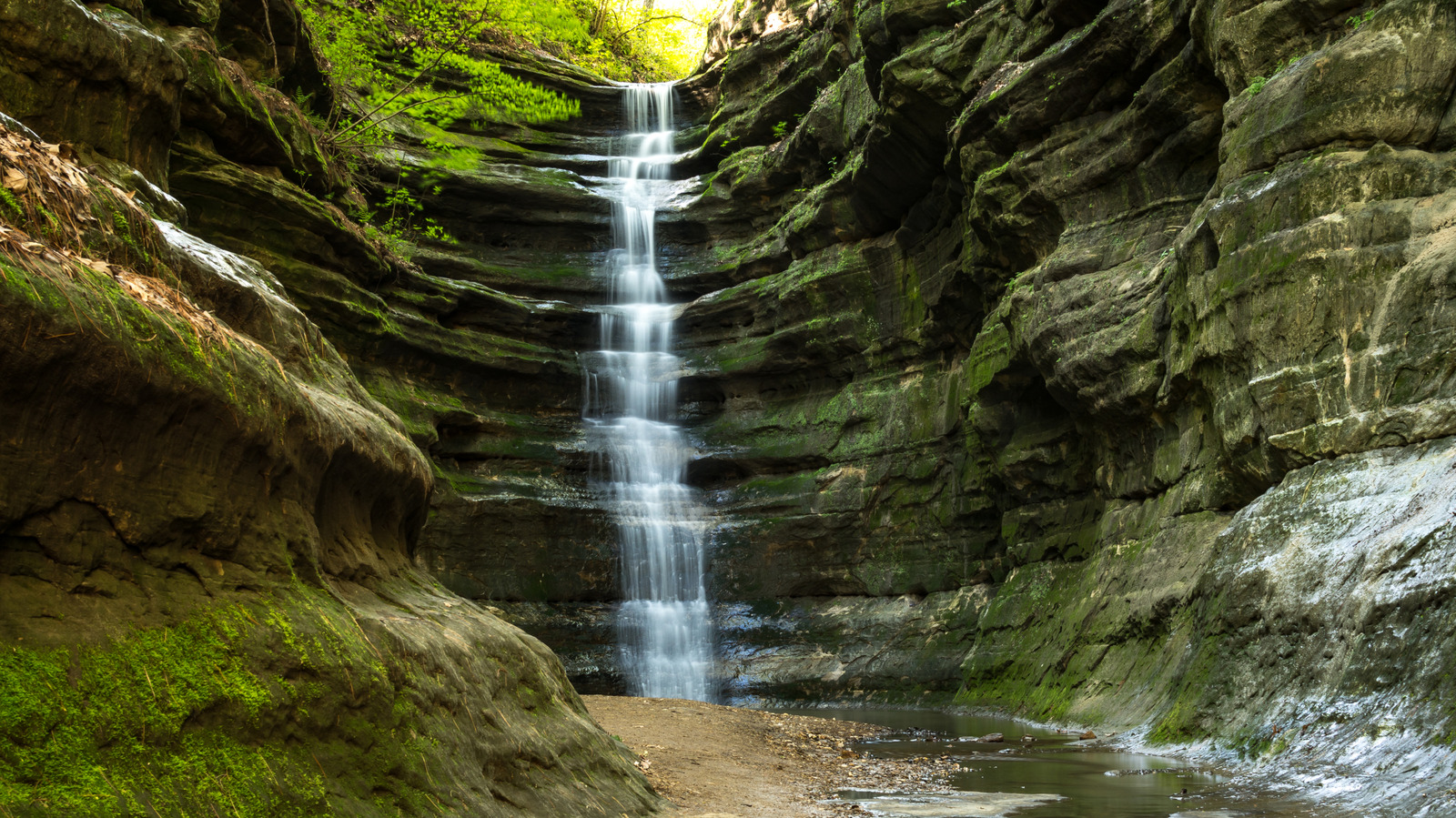 Les touristes peuvent séjourner dans cette station de nature unique au parc d'État rock emblématique de l'Illinois