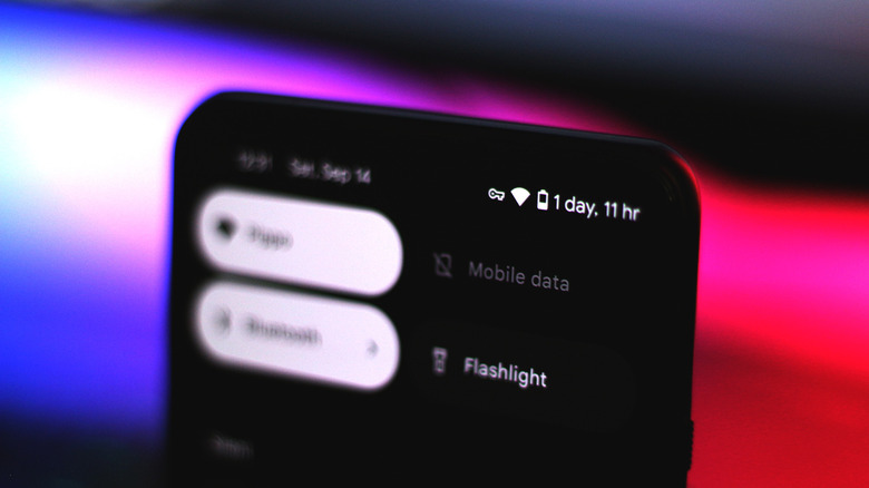 Icône VPN sur un téléphone Android