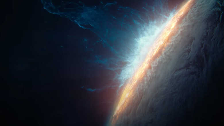 Un tir de l'espace en tant que planète est violemment détruit dans la saison 3 de la fondation