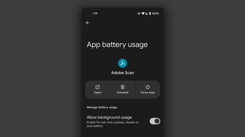 Désactiver l'utilisation des antécédents d'une application sur Android