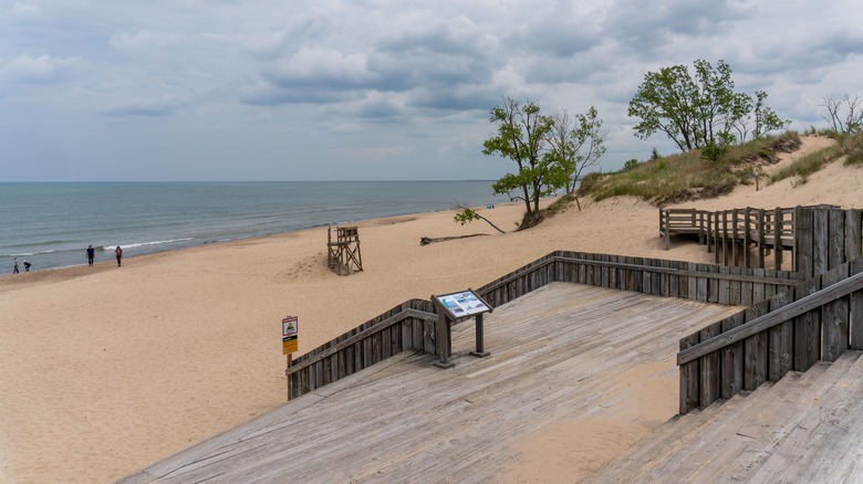 Parc national des Dunes de l'Indiana le long de la rive sud du lac Michigan, région de West Beach