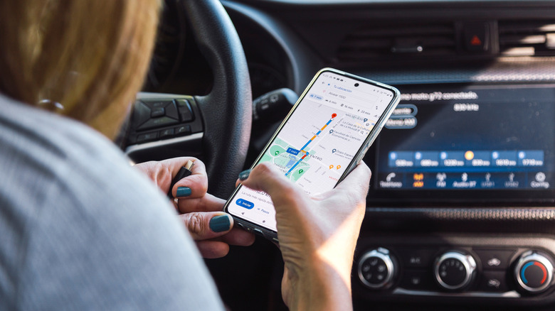 Application Smartphone Google Map
