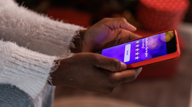 Pop Up Ad pour une revue d'application