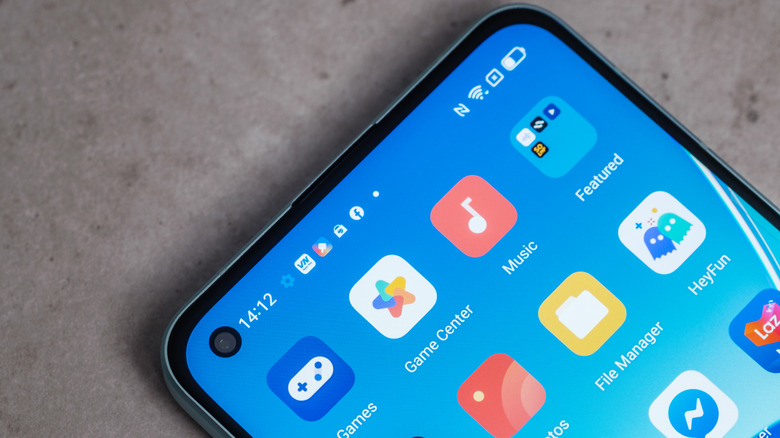 Tiroir d'application sur un smartphone Android