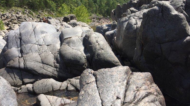 Rock volcanique au parc d'État des arrêts de Johnson