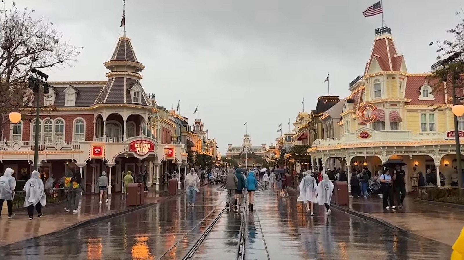 Disney Parkgoers jure par cet accessoire de vêtements idiot pour rester sec sous la pluie