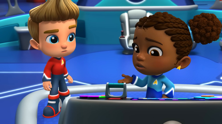 Jr et Boo ont une discussion sur Star Trek: Scouts