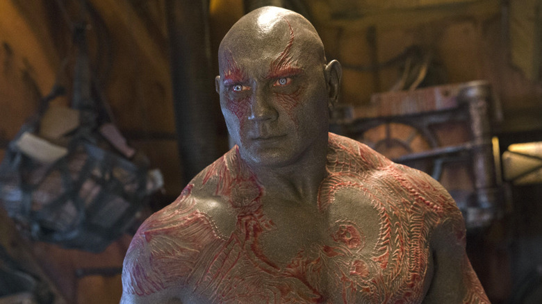 Dave Bautista comme Drax dans les Guardians of the Galaxy Vol. 1