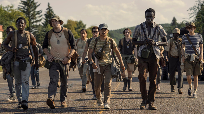 Les candidats de la longue marche au début de leur voyage