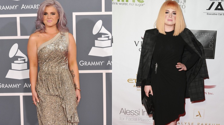 Kelly Osbourne aux Grammys en 2012 et posant en 2017