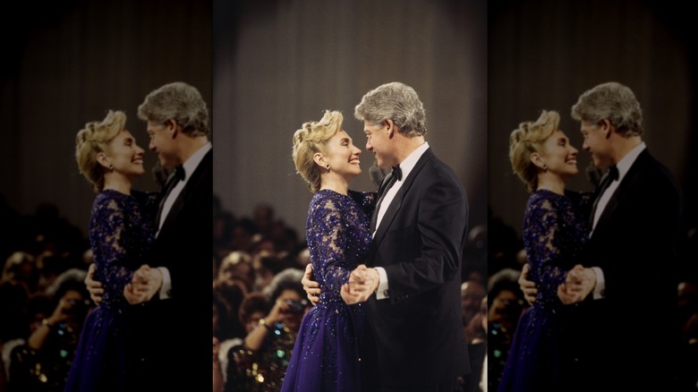 Bill et Hillary Clinton au bal inaugural 1993