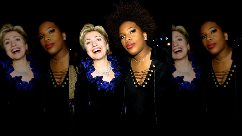 Hillary Clinton avec Macy Gray 1999