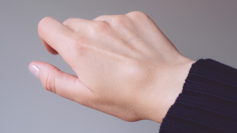 Gros plan de la main Dorsum