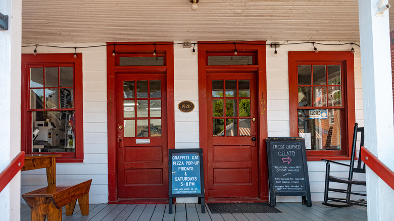 Une charmante vitrine dans le quartier historique d'Occoquan