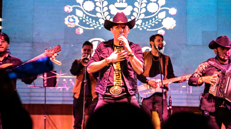 Groupe country jouant dans un concert de musique