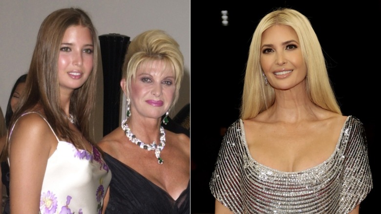 Ivanka Trump en 2001 et 2025, photos côte à côte