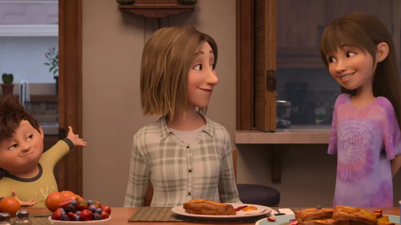 Elliot, maman et Stevie prennent leur petit-déjeuner dans In Your Dreams