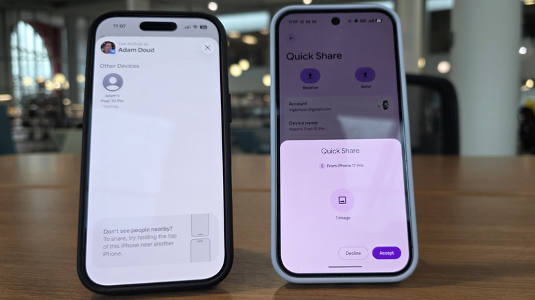 iPhone 17 Pro et Pixel 10 Pro sur une table