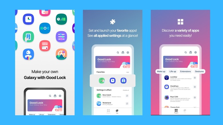 Application Good Lock pour smartphone Samsung qui débloque les fonctionnalités de personnalisation