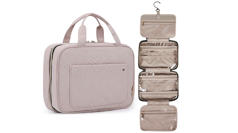 Trousse de voyage de toilette Bagsmart en rose bébé