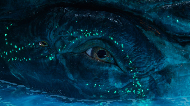 Les yeux émouvants et profonds de Payakan demandent pratiquement au public d'aller combattre des colonisateurs dans Avatar : Fire and Ash