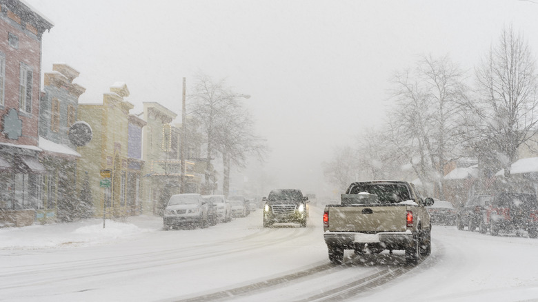 Intense tempête hivernale dans le Michigan