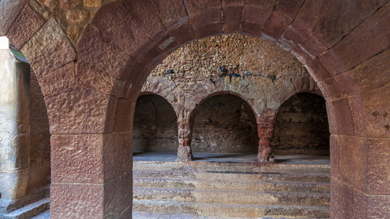 Colonnes des thermes romains de Caldes de Montbui