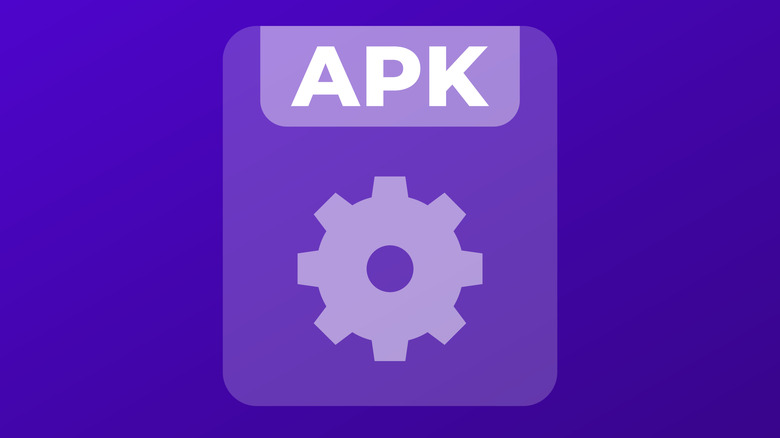 Un graphique d'une disquette avec les lettres APK.